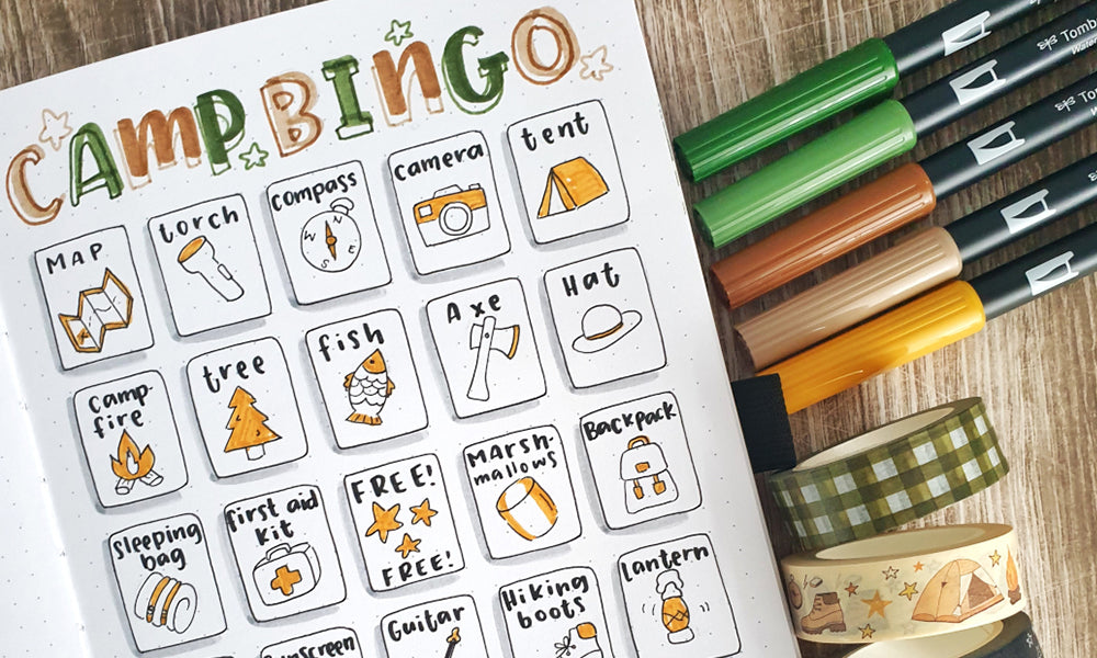 Guest Blogger: #Bujo Camping Fun with Rox Paper Stickers!