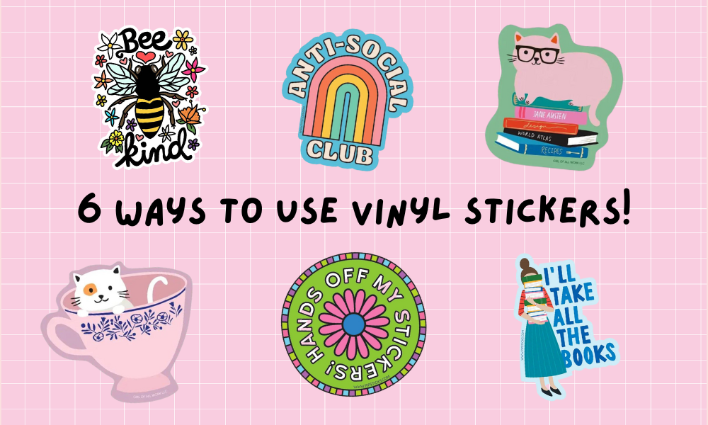 6 Ways to Use Vinyl Stickers!