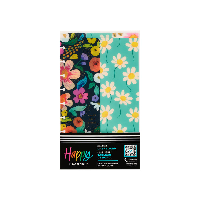 The Happy Planner CLASSIC Dashboards - Golden Garden - 3 Pack