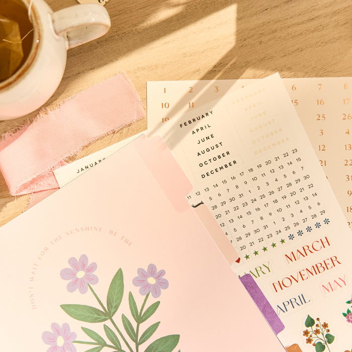 The Happy Planner CLASSIC Undated Calendar Extension - Spring Tapestry