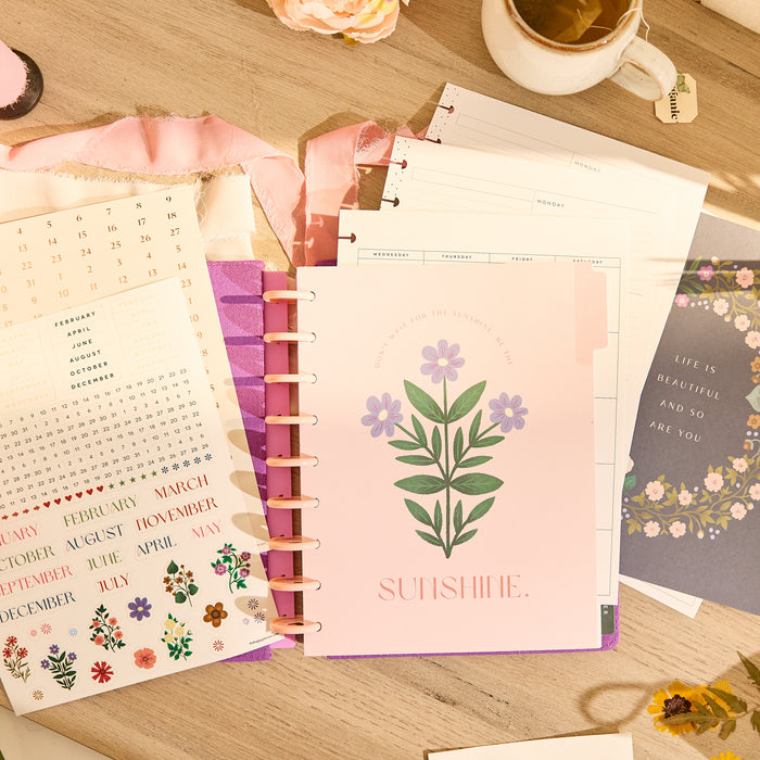The Happy Planner CLASSIC Undated Calendar Extension - Spring Tapestry