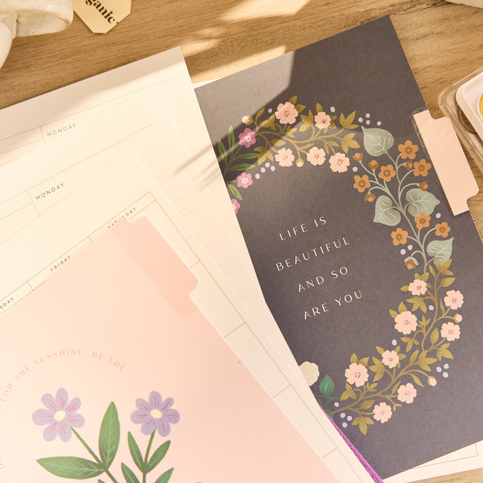 The Happy Planner CLASSIC Undated Calendar Extension - Spring Tapestry