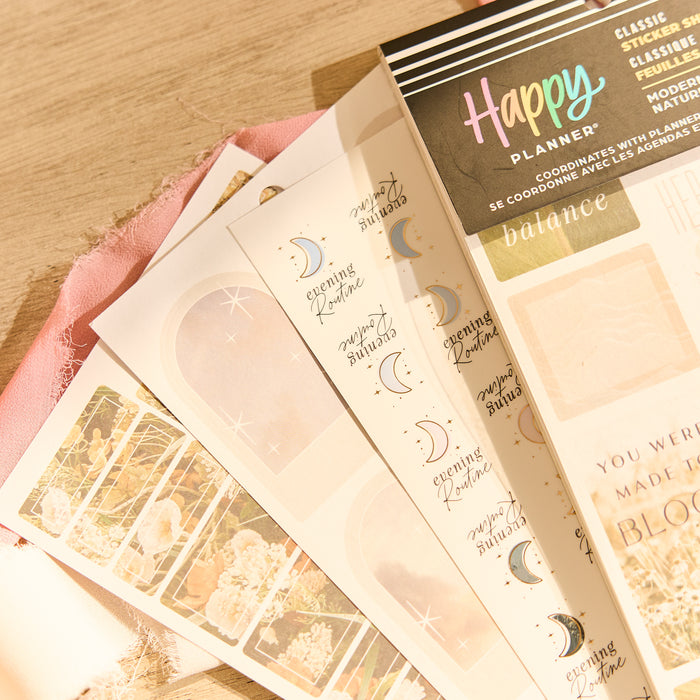 The Happy Planner CLASSIC Value Pack Stickers - Modern Nature - 30 Sheets