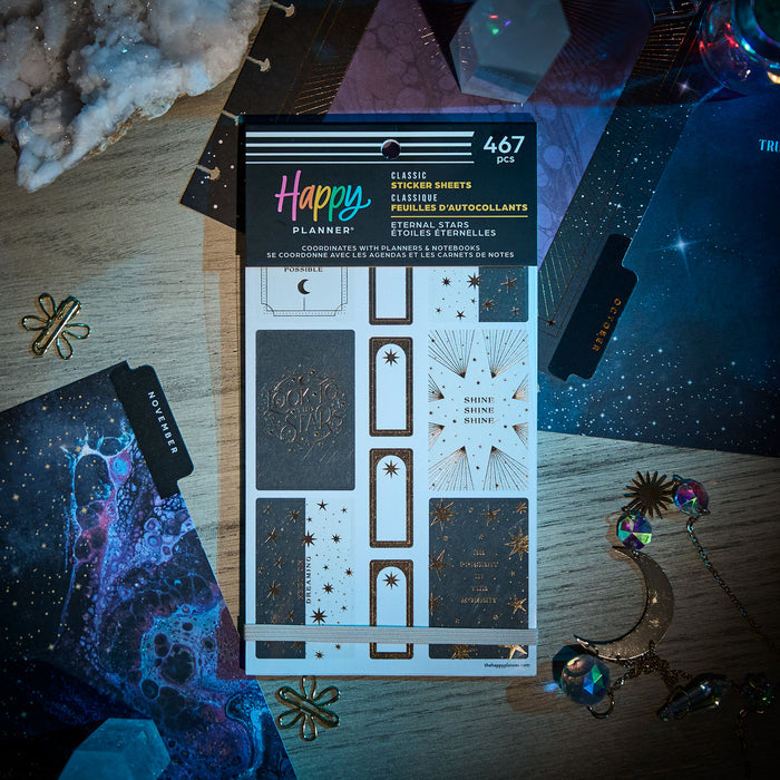 The Happy Planner CLASSIC Value Pack Stickers - Eternal Stars - 30 Sheets