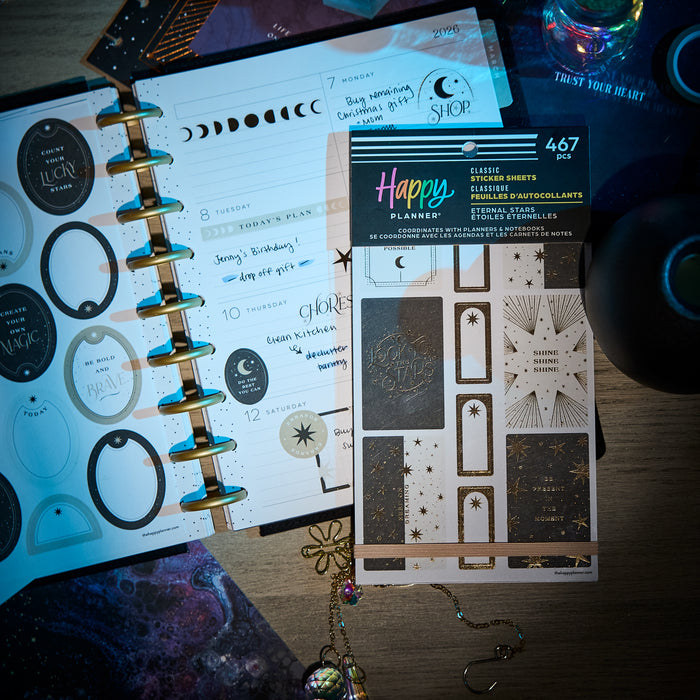 The Happy Planner CLASSIC Value Pack Stickers - Eternal Stars - 30 Sheets