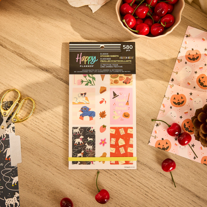 The Happy Planner CLASSIC Value Pack Stickers - A Festive Year - 30 Sheets