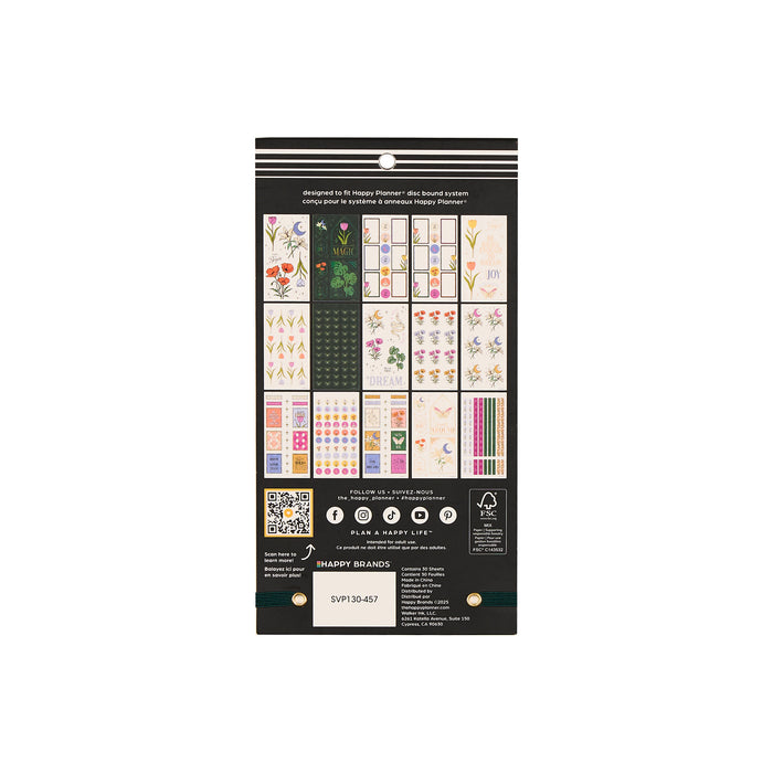 The Happy Planner CLASSIC Value Pack Stickers - Tinted Mosaic - 30 Sheets