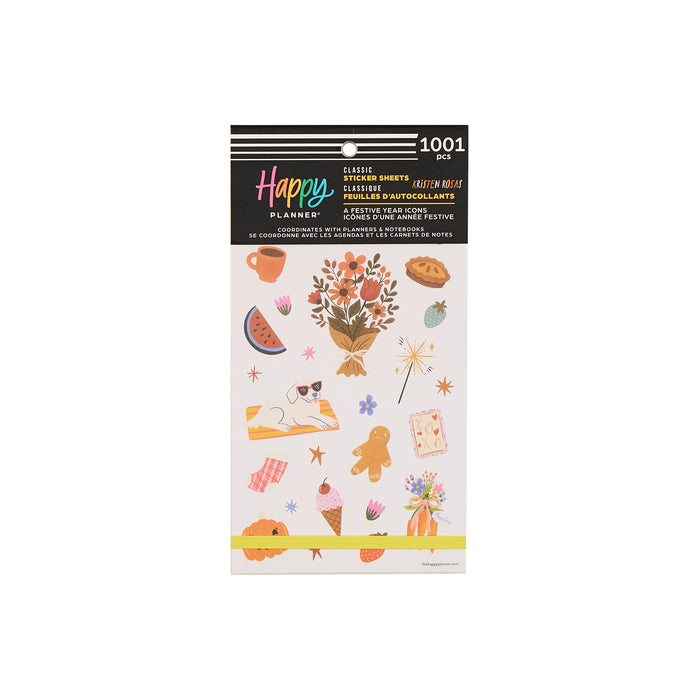 The Happy Planner Value Pack Stickers - A Festive Year Icons - 30 Sheets
