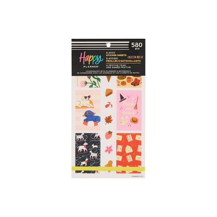 The Happy Planner CLASSIC Value Pack Stickers - A Festive Year - 30 Sheets