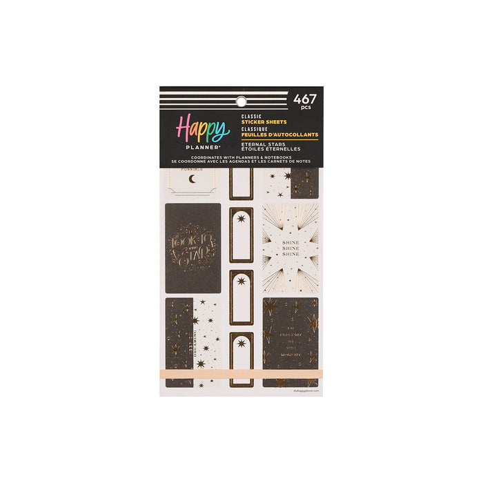 The Happy Planner CLASSIC Value Pack Stickers - Eternal Stars - 30 Sheets