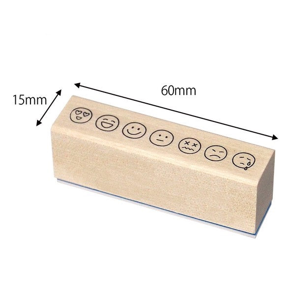 Kodomo No Kao 'Notebook Club' Wood Stamp - Feelings