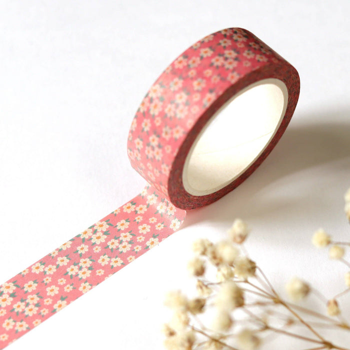 Blush Pink Floral Washi Tape