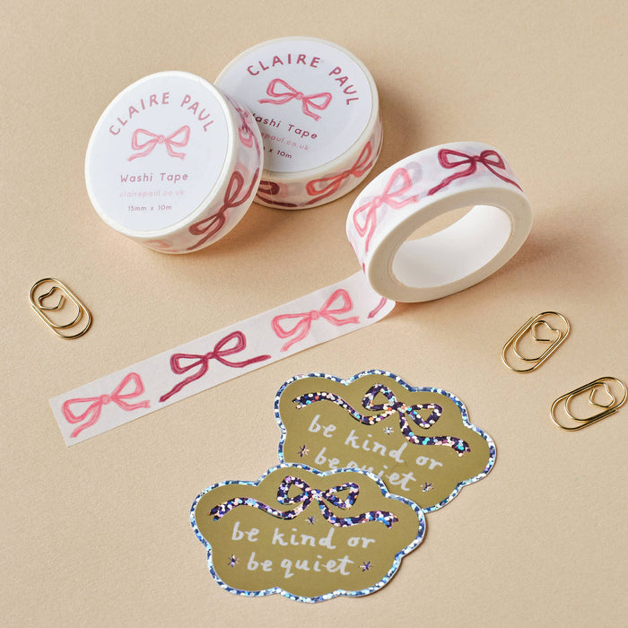 Pink Bows Washi Tape