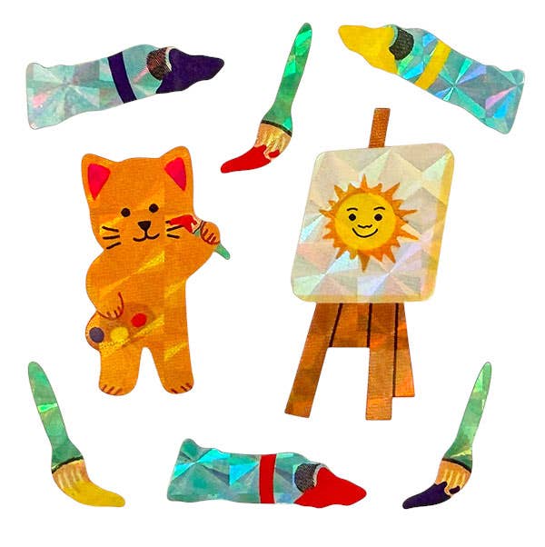 Prism Stickers - Cat Artist