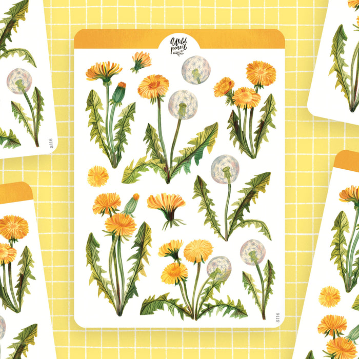 Sticker Sheet — Dandelions
