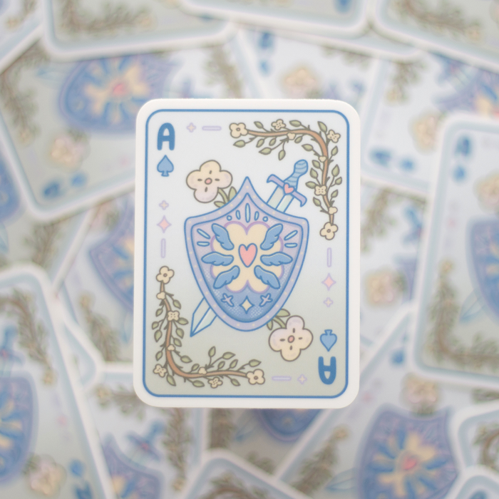 Playing Card Vinyl Sticker