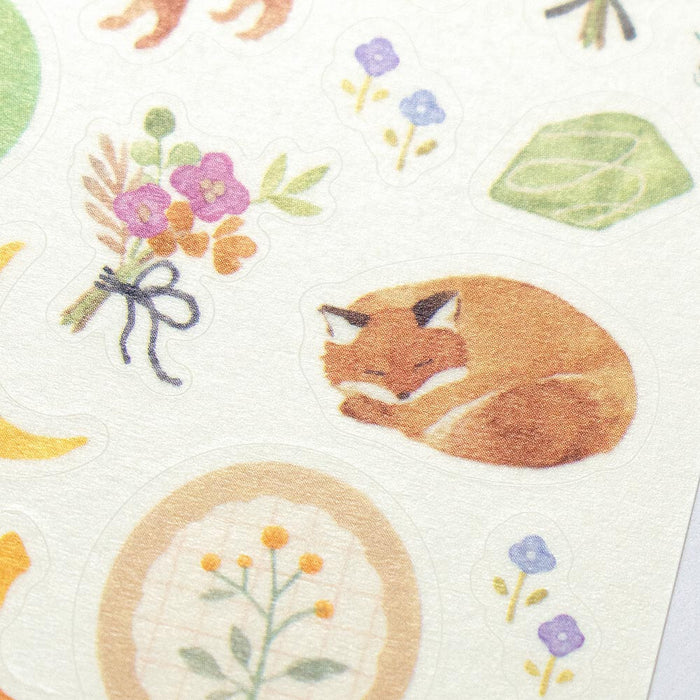 Japanese Washi Paper Stickers - Starry Hill
