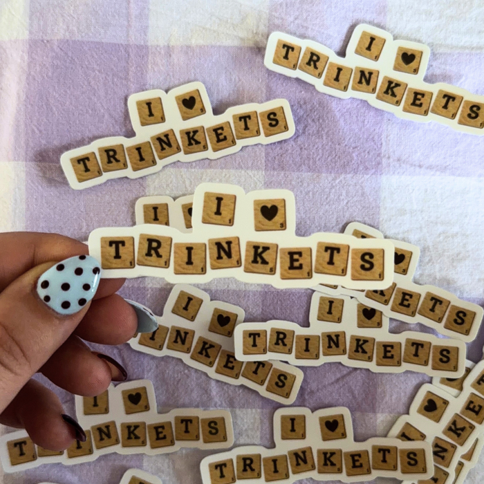 I Heart Trinkets Vinyl Sticker