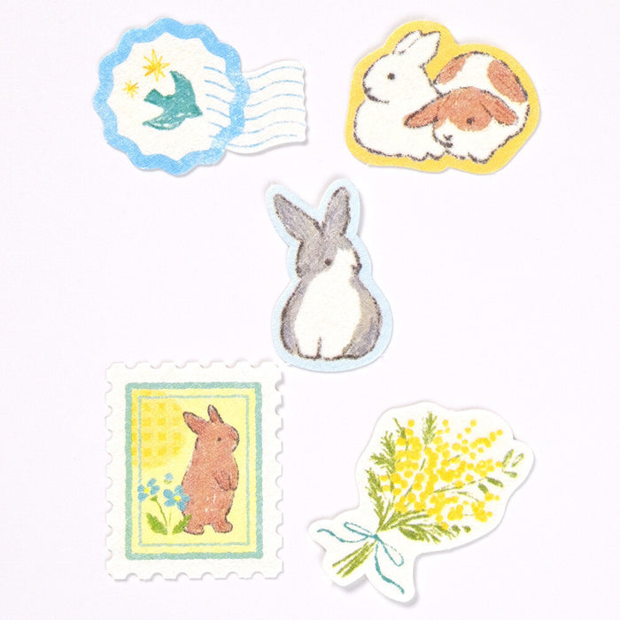 'My Mood' Series Flake Stickers - Yellow