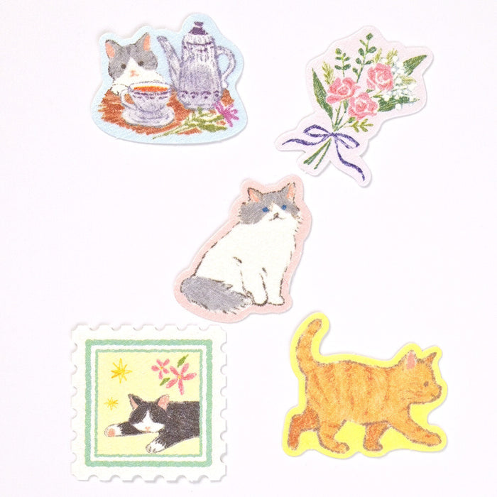 'My Mood' Series Flake Stickers - Pink