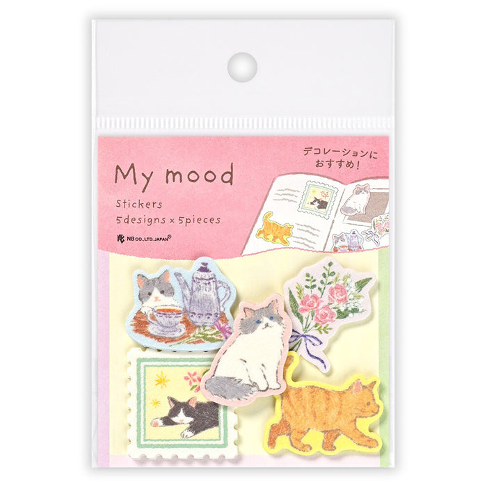'My Mood' Series Flake Stickers - Pink