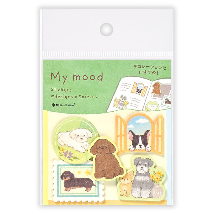 'My Mood' Series Flake Stickers - Green