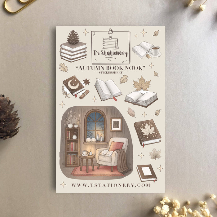 Autumn Book Nook Sticker Sheet