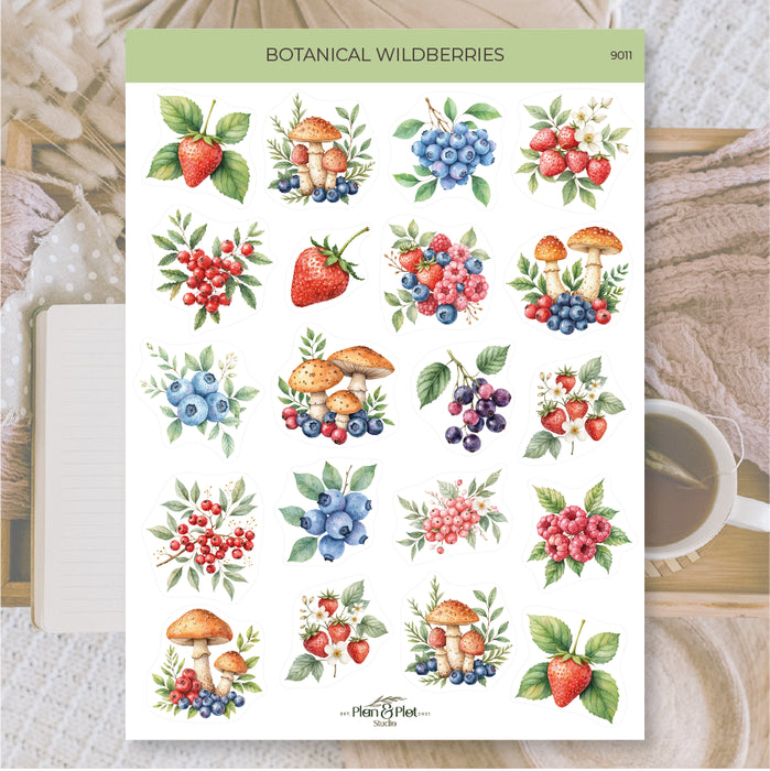 Botanical Wildberries Sticker Sheet