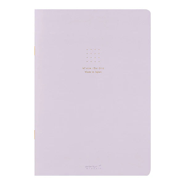 Midori A5 Colour Notebook - Dot Grid - Purple