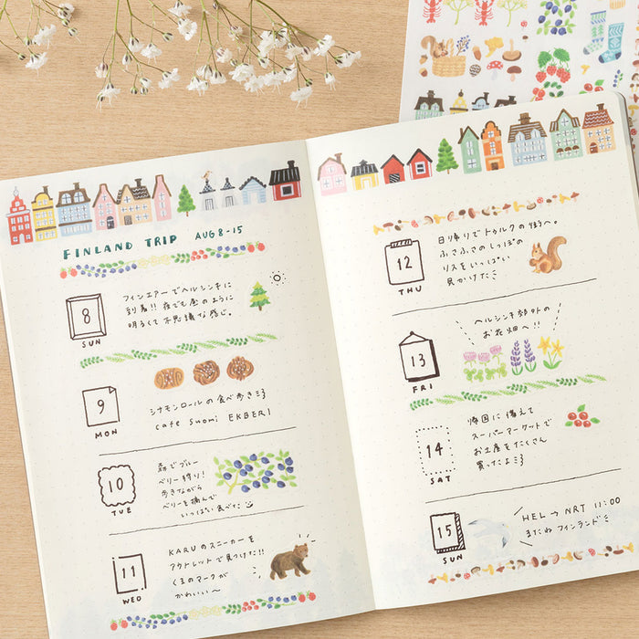 Midori Yuru Log B6 Notebook - Nordic