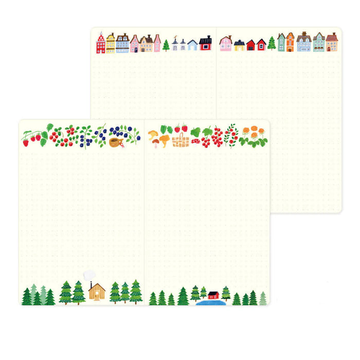 Midori Yuru Log B6 Notebook - Nordic
