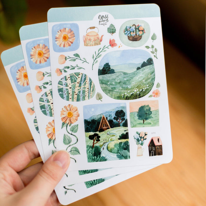 Sticker Sheet — Summer Meadow