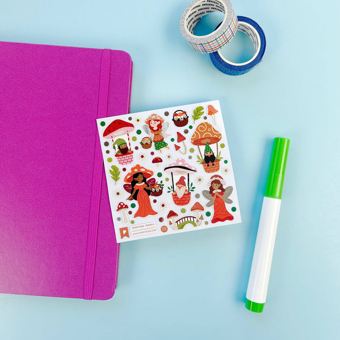 Toadstool Travels Stickers