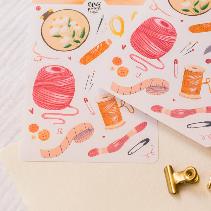 Sticker Sheet — Sewing