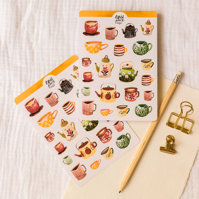 Sticker Sheet — Autumn Mugs
