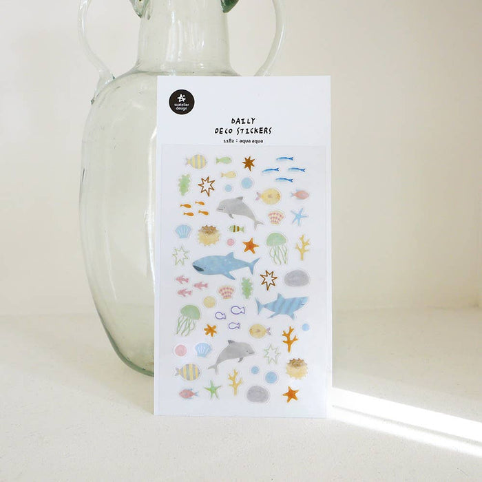 Daily Deco Stickers - Aqua Aqua