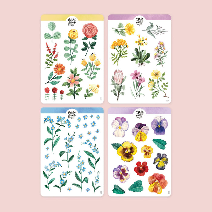Sticker Sheet Bundle — Florals