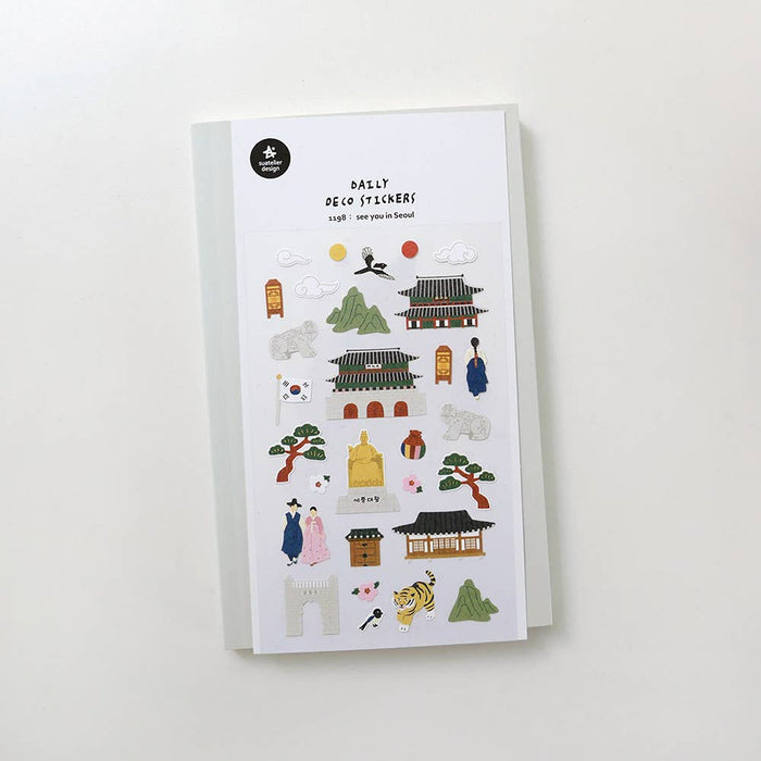 Daily Deco Stickers - See You in Seoul