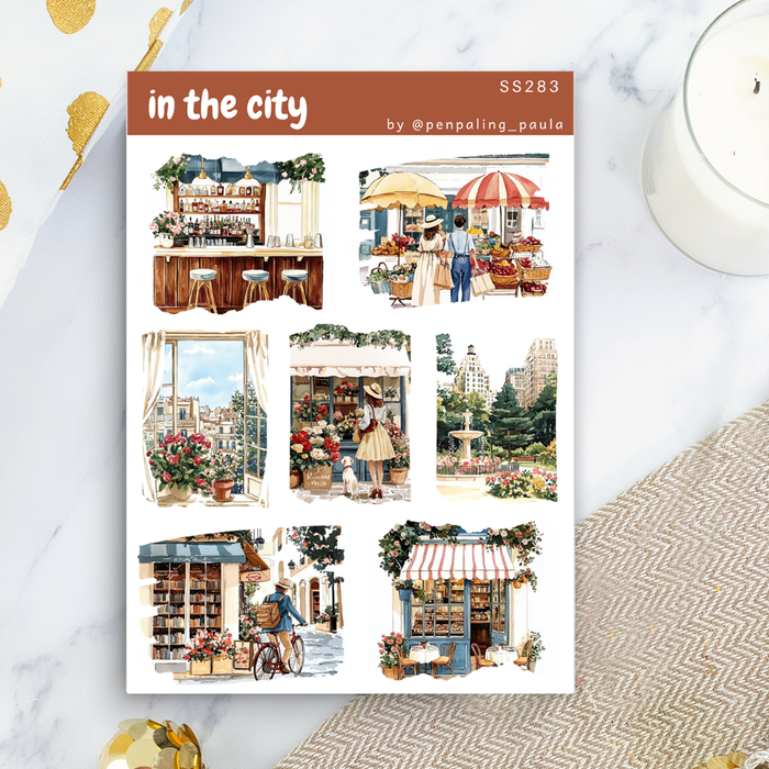 In the City - Sticker Sheet