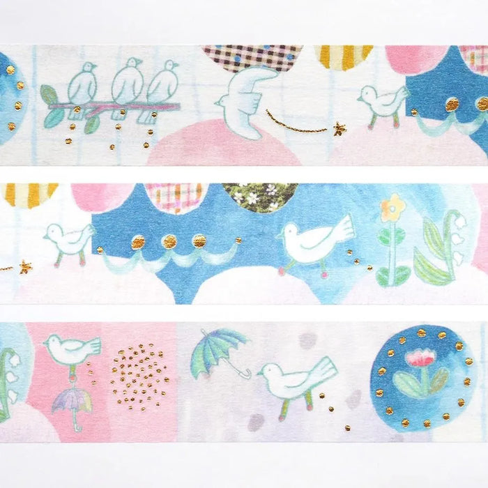 Chihiro Sonoda Foil-Stamped Washi Tape - Tori no Otoshimono