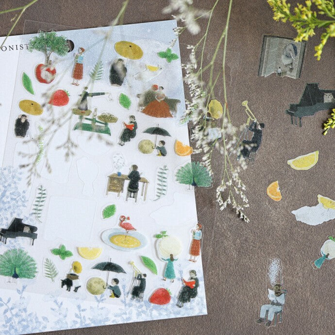 Akira Kusaka Clear Stickers - Protagonists II