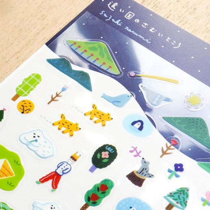 Suzuki Narumi Clear Stickers - A Cold Place in a Faraway Country