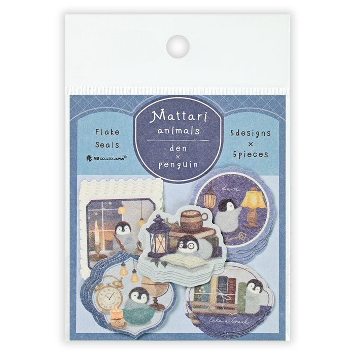 Mattari Animals Flake Stickers - Penguin