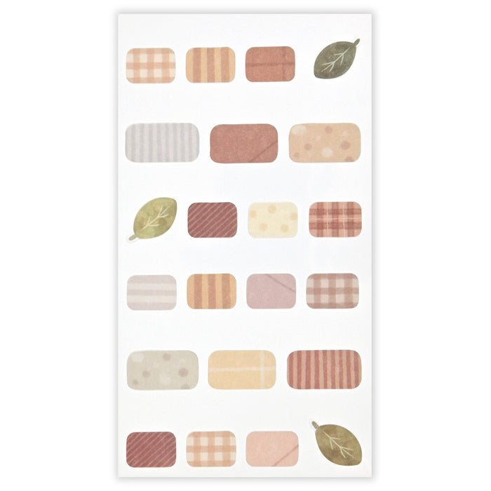 Mattari Animals Sticker Set - Shimaenaga - 2 Sheets