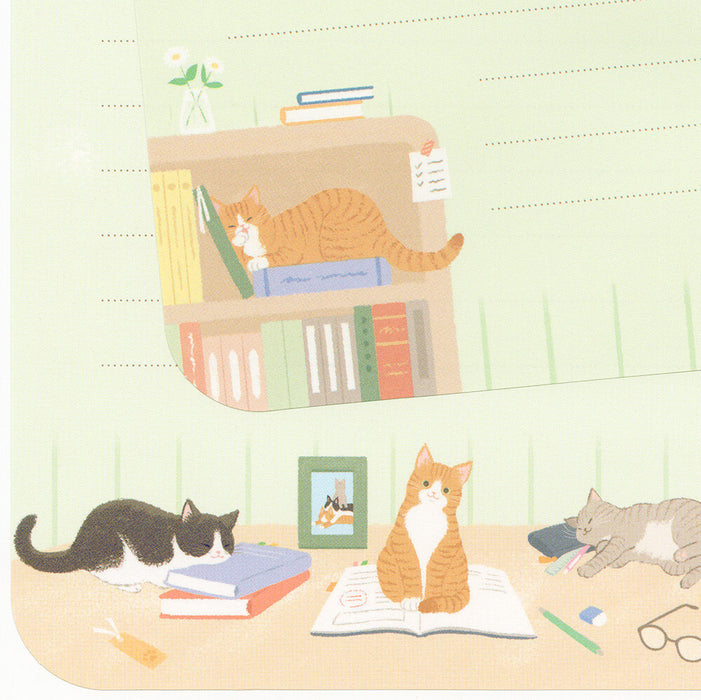 'Nyantomo' Series Letter Writing Set - Attention Seeking Cats