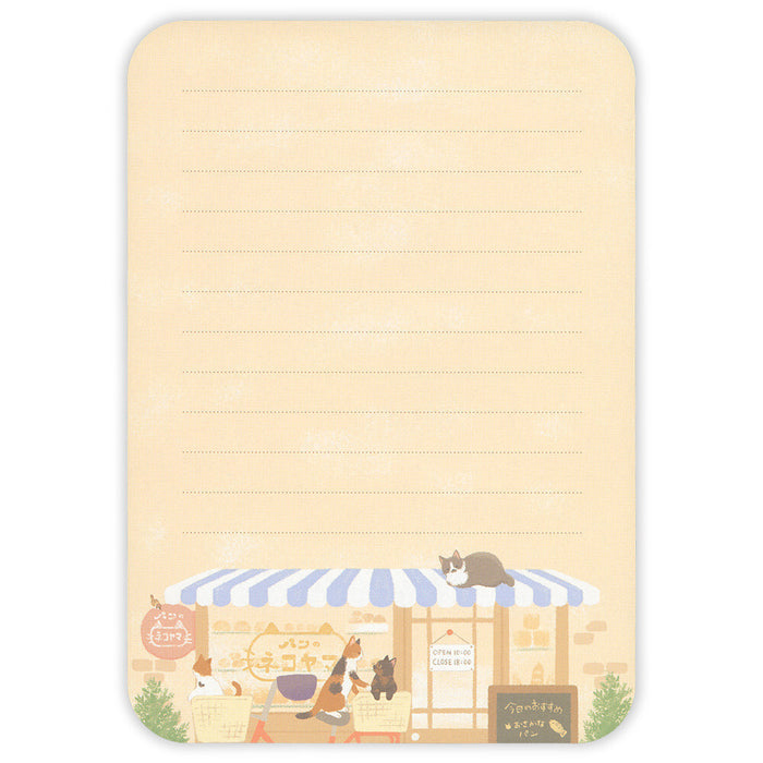 'Nyantomo' Series Letter Writing Set - Cats in the Old Downtown Area