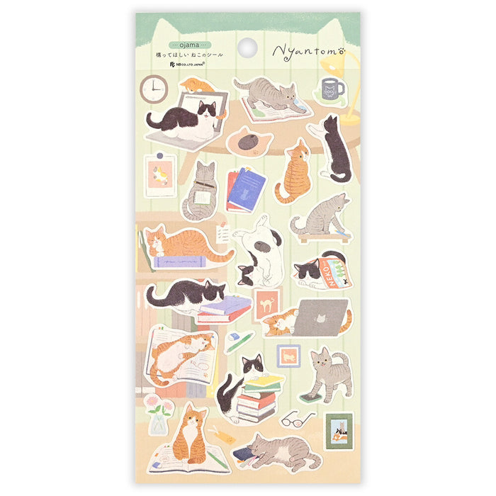 'Nyantomo' Series Stickers - Attention Seeking Cats