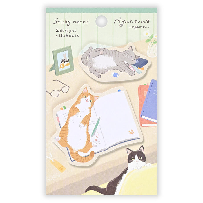 'Nyantomo' Series Sticky Note Set - Attention Seeking Cats
