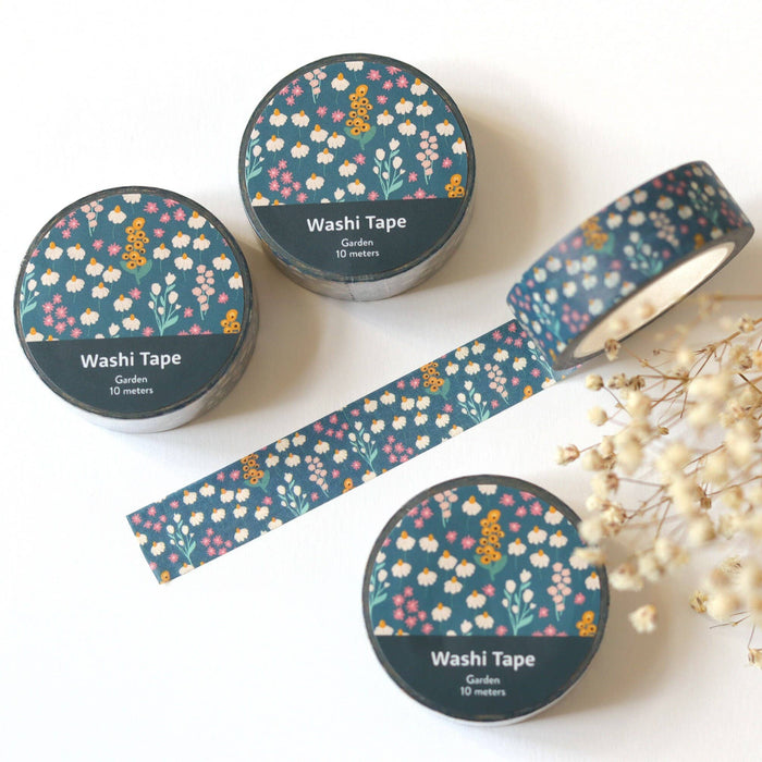 Dark Blue Garden Washi Tape