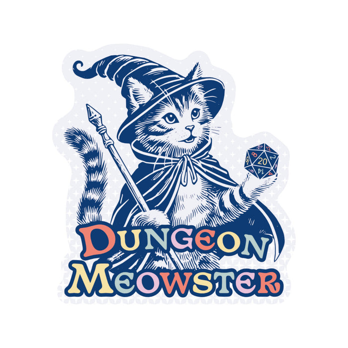Dungeon Meowster Kitty Vinyl Sticker